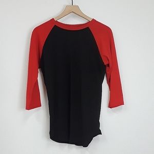 LulaRoe - Black and Red Shirt - Small